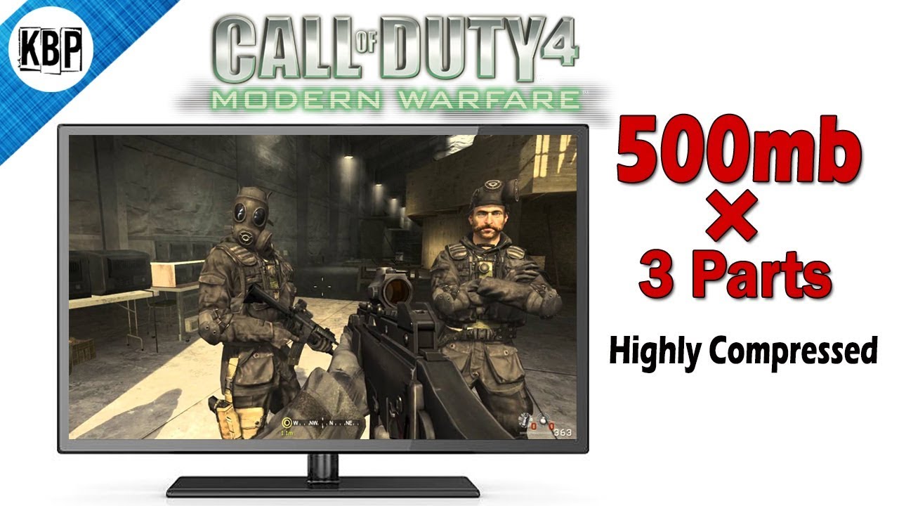 call of duty 4 modern warfare highly compressed 280mb
